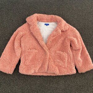 Fun Pink Fluffy MAISON ME Brand Girls Jacket / Great Condition, Size Girls 12Y